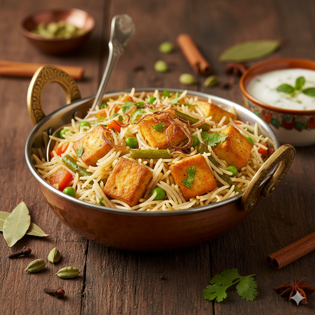Paneer Pulao with Basmati Rice | Protein-Rich Indian Pulao