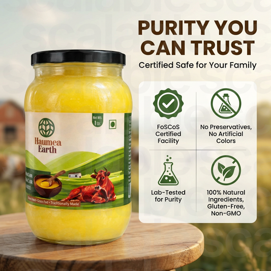 A2 Bilona Gir Cow Ghee – 1 Liter | Pure Hand-Churned Gir A2 Cow Ghee